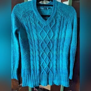 Prana ombre blue v-neck sweater